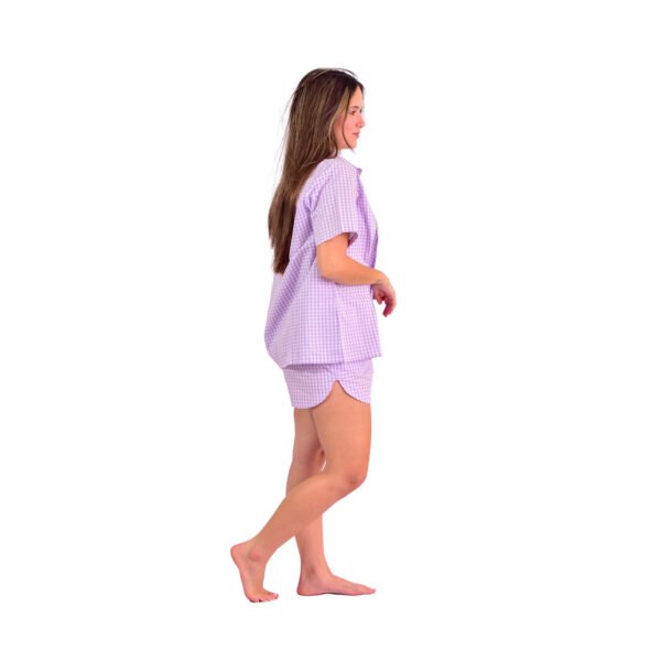 Pijama Bumabei Americano Curto Tricoline 3 peças - 2088 - Imagem 3