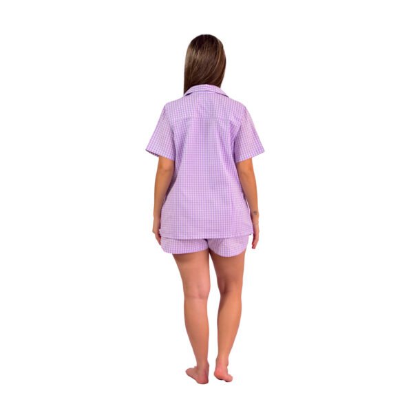 Pijama Bumabei Americano Curto Tricoline 3 peças - 2088 - Imagem 4