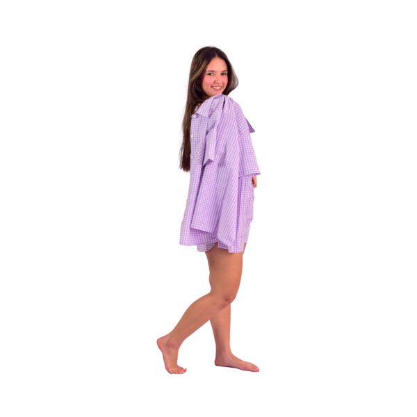 Pijama Bumabei Americano Curto Tricoline 3 peças - 2088 - Imagem 5
