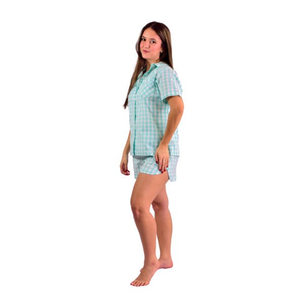 Pijama Bumabei Americano Curto Tricoline 3 peças - 2088 - Imagem 10