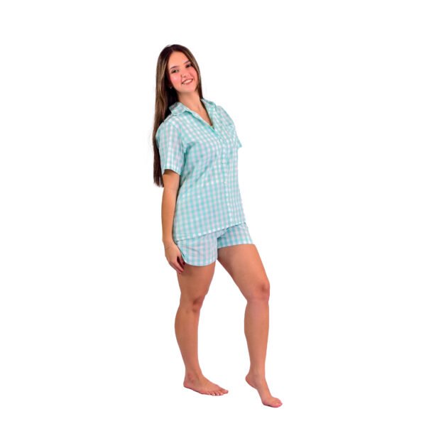 Pijama Bumabei Americano Curto Tricoline 3 peças - 2088 - Imagem 12