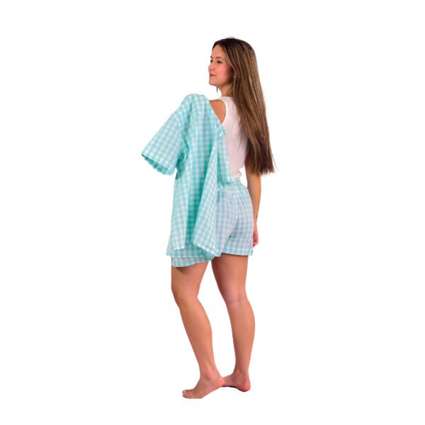 Pijama Bumabei Americano Curto Tricoline 3 peças - 2088 - Imagem 16