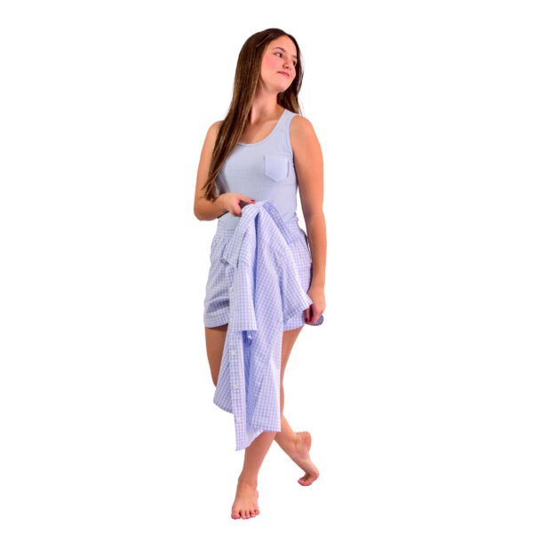 Pijama Bumabei Americano Curto Tricoline 3 peças - 2088 - Imagem 25