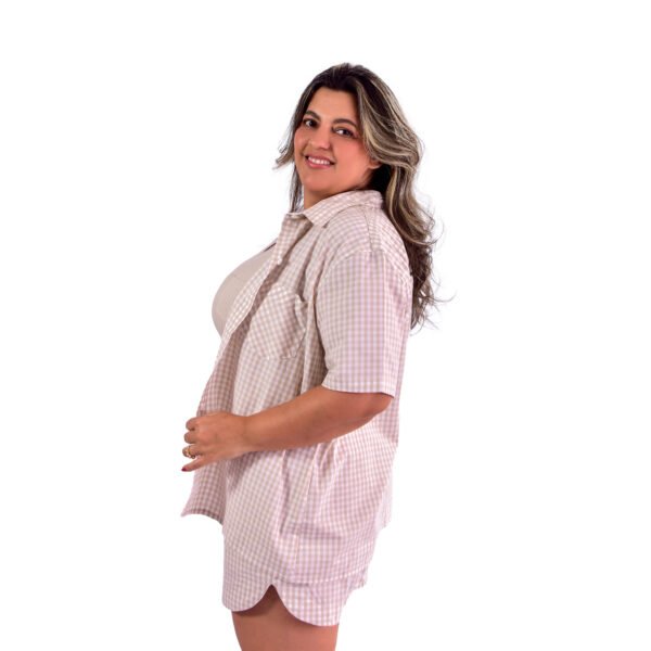 Pijama Bumabei Americano Curto Tricoline 3 peças - 2088 - Imagem 47