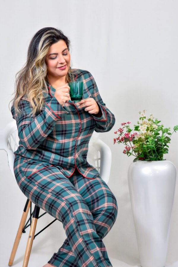 Pijama Feminino Bumabei  Americano Inverno Flanela - 2090 - Imagem 15