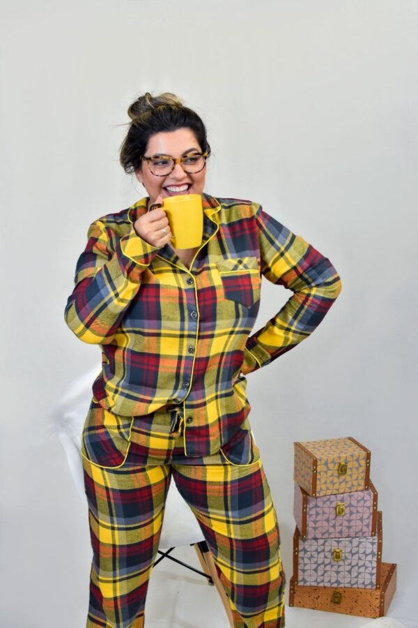 Pijama Feminino Bumabei  Americano Inverno Flanela - 2090 - Imagem 13