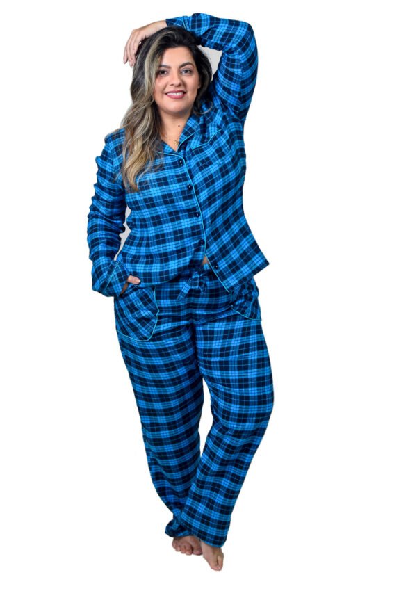 Pijama Feminino Bumabei  Americano Inverno Flanela - 2090 - Imagem 19