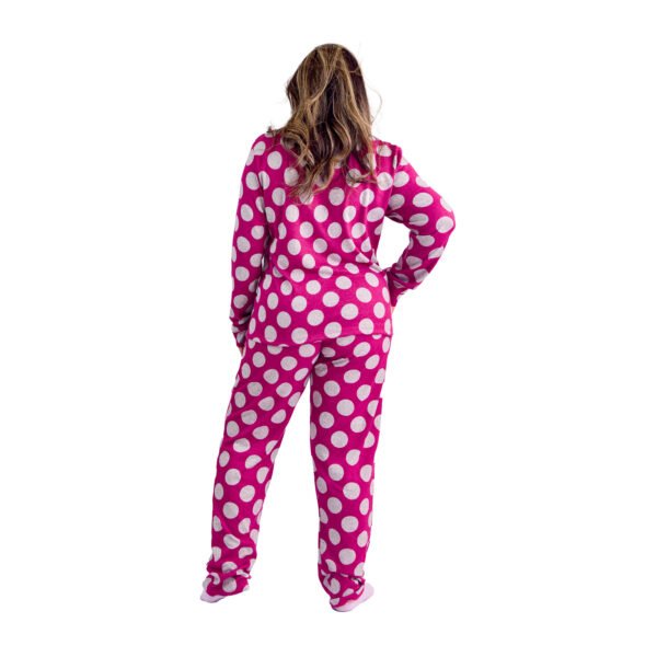 Pijama Feminino Inverno  Malha Tricô Bolas - 2061 - Imagem 12