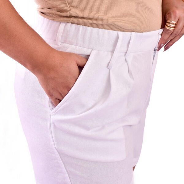 Shorts Feminino Alfaiataria em Linho - 30005 - Imagem 3
