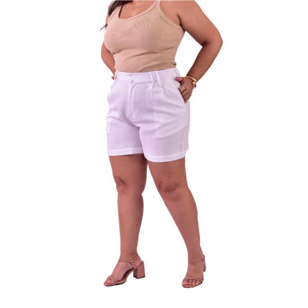 Shorts Feminino Alfaiataria em Linho - 30005 - Imagem 6