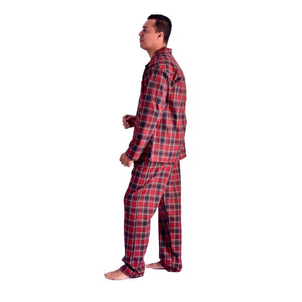 Pijama Americano Masculino  Longo Flanela - 2071 - Imagem 5