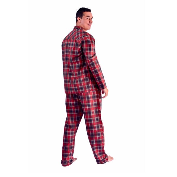 Pijama Americano Masculino  Longo Flanela - 2071 - Imagem 3