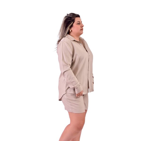 Camisa Feminina Manga Longa Alfaiataria em Linho - 30002 - Imagem 24