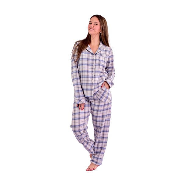 Pijama Feminino Bumabei  Americano Inverno Flanela - 2091 - Imagem 12