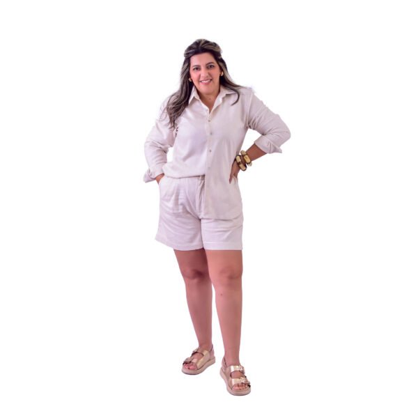 Shorts Feminino Alfaiataria em Linho - 30005 - Imagem 25