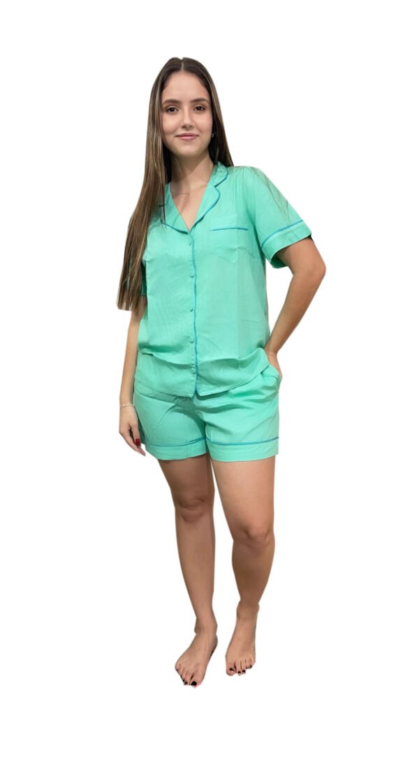 Pijama Bumabei Americano Viscose Curto - 2101 - Imagem 8